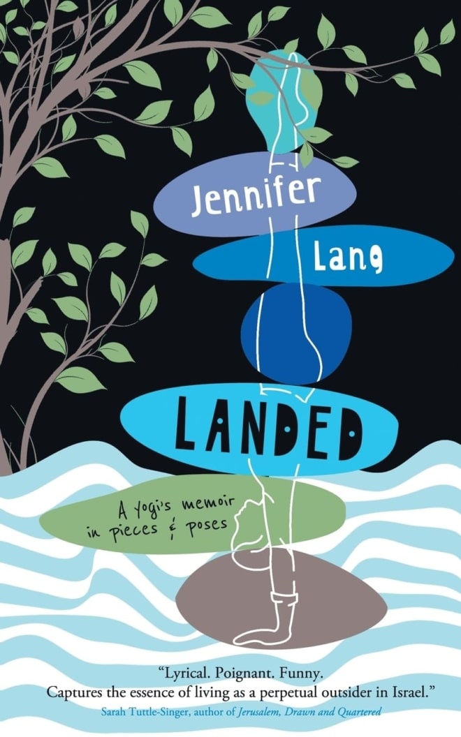 Cover image of " Landed: A yogi's memoir in pieces & poses" by Jennifer Lang