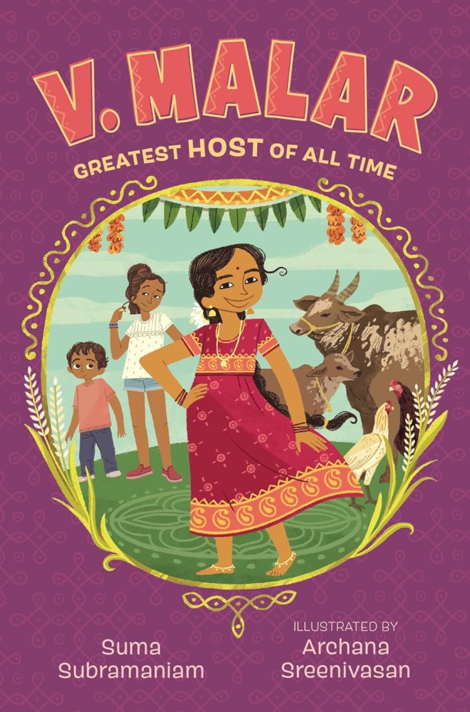 Cover image of "V. Malar: Greatest Host of All Time" by Suma Subramaniam